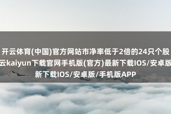 开云体育(中国)官方网站市净率低于2倍的24只个股全线飘红-开云kaiyun下载官网手机版(官方)最新下载IOS/安卓版/手机版APP