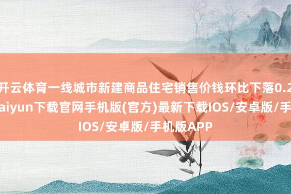 开云体育一线城市新建商品住宅销售价钱环比下落0.2%-开云kaiyun下载官网手机版(官方)最新下载IOS/安卓版/手机版APP